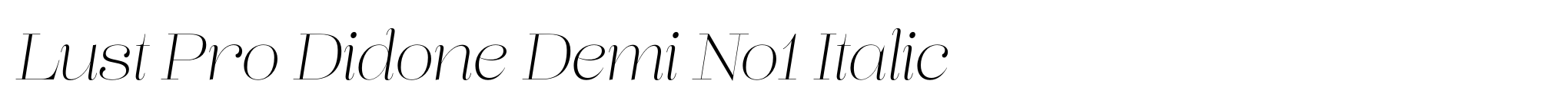 Lust Pro Didone Demi No1 Italic image